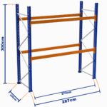 Paletli Raf, Boyalı, 500kg, Yükseklik 3000mm, Genişlik 2870mm, Z+2, Desteksiz, Derinlik 1050mm
