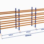 Paletli Raf, Boyalı, 500kg, Yükseklik 5500mm, Genişlik 8440mm, Z+4, Desteksiz, Derinlik 1050mm